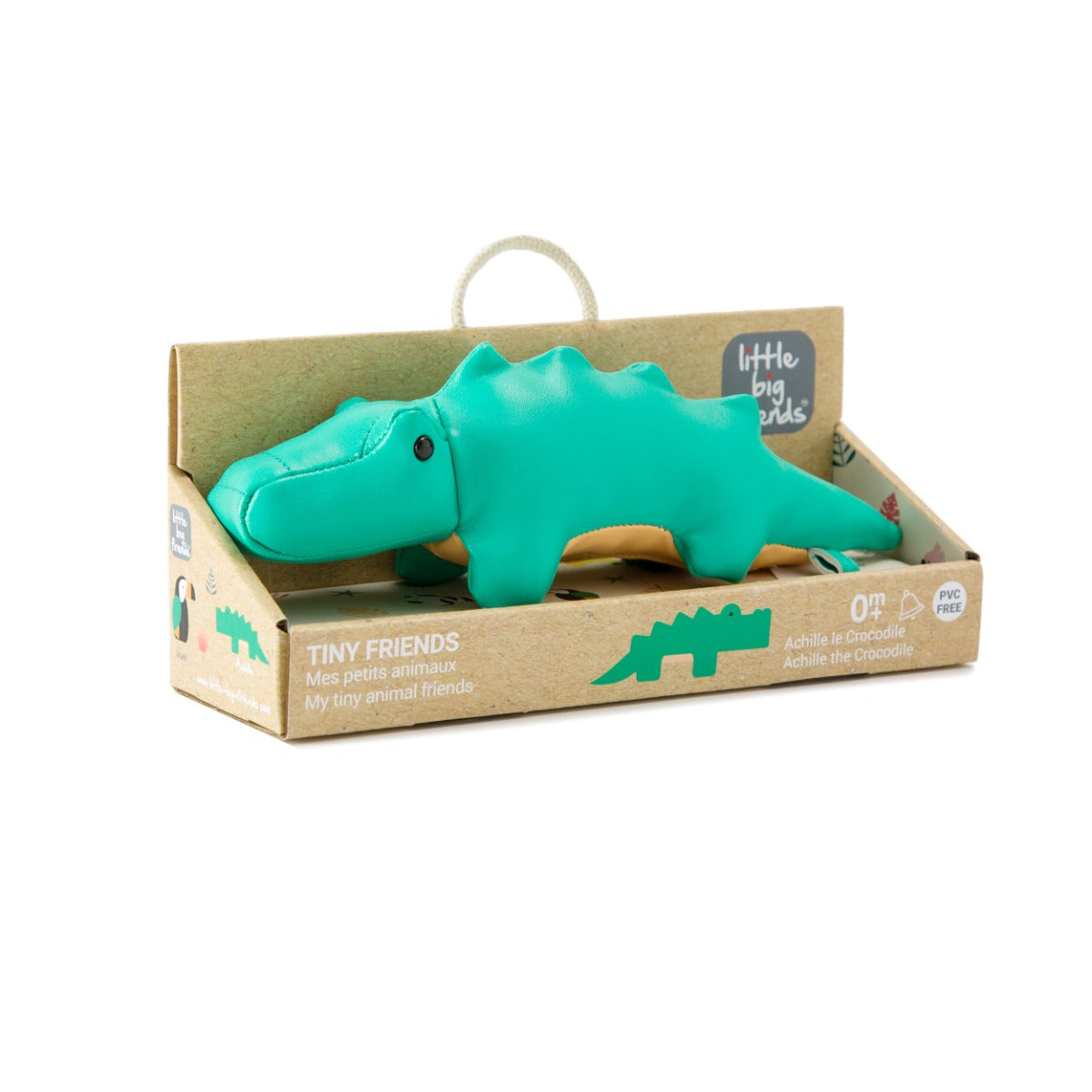 Little Big Friends Tiny Friends Achille the crocodile in packaging