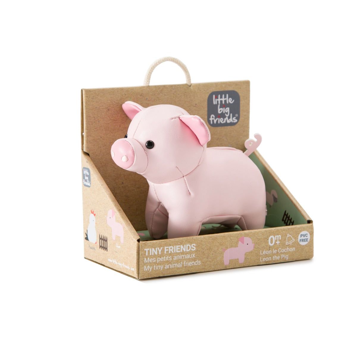 Tiny Friends - Leon the Pig from Little Big Friends in packaging