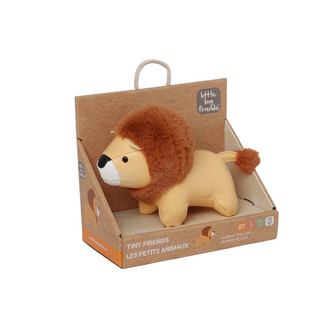 Little Big Friends Tiny Friends Jackson the Lion Front view in pakaging