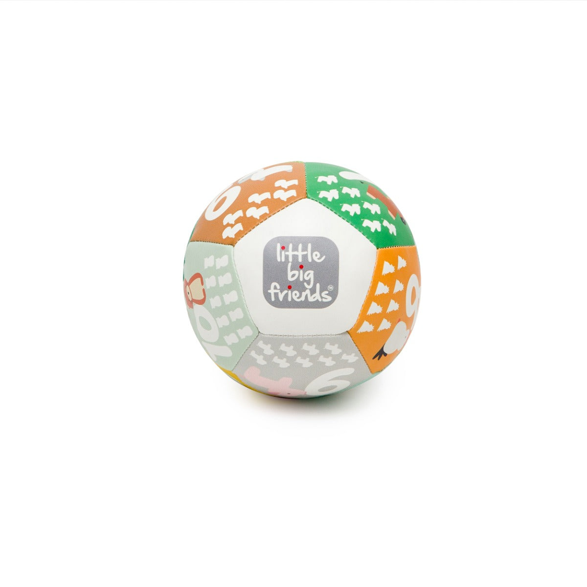 Little big friends discovery soft ball for kids with numbers and animals