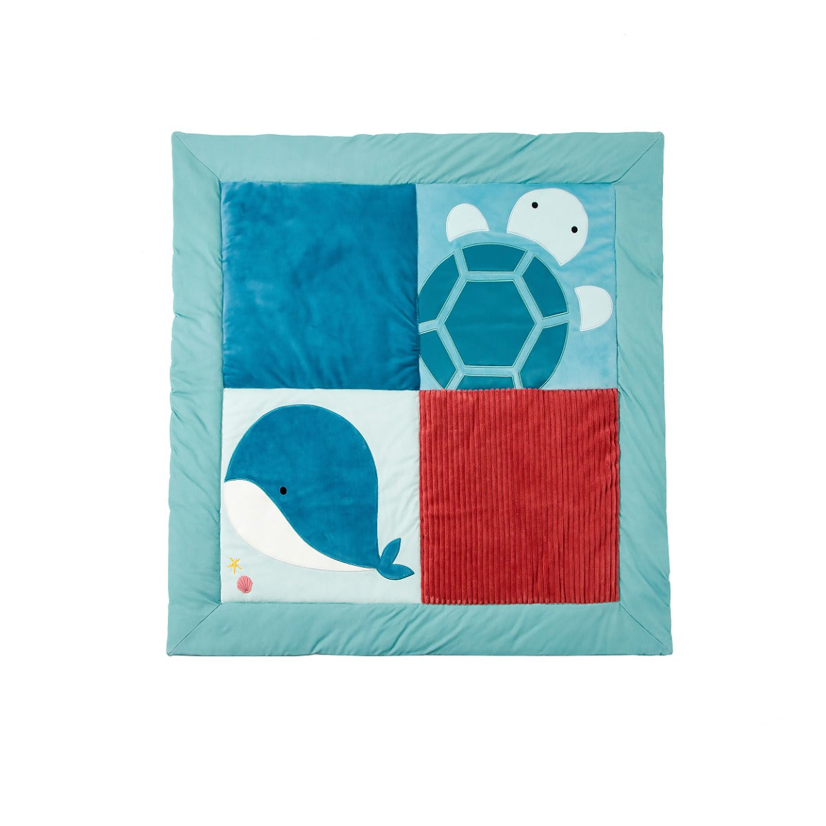 Reversible kids playmat in ocean print from Little Big friends:image,small_image,thumbnail,swatch_image