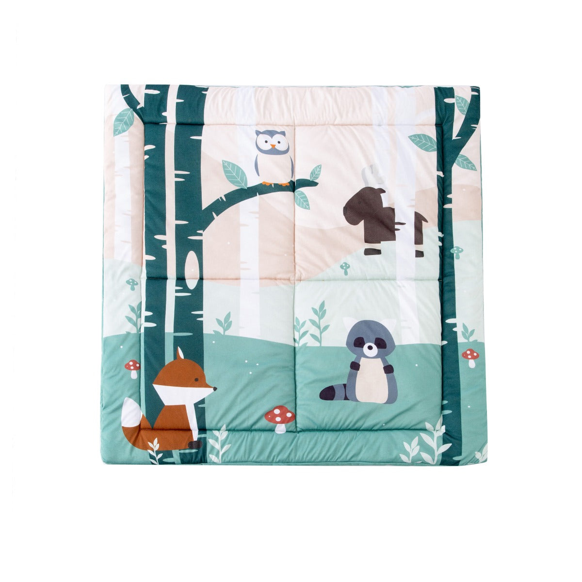 Little Big Friends Patchwork kids reversible playmat