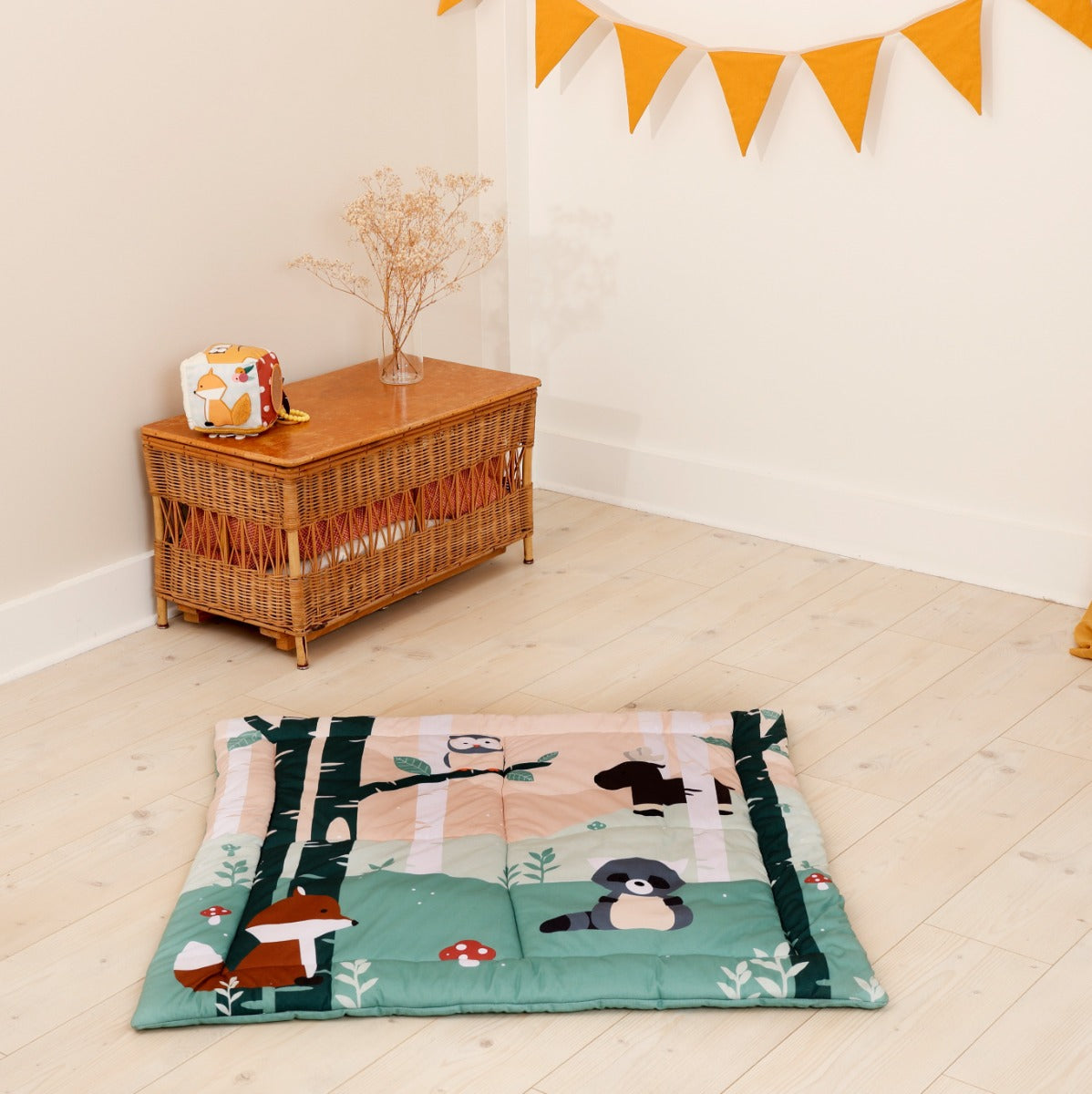 Little Big Friends Patchwork kids reversible playmat