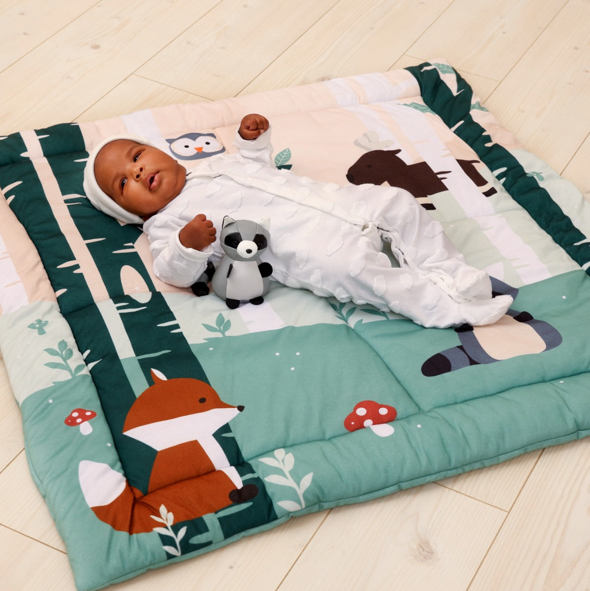 Little Big Friends Patchwork kids reversible playmat