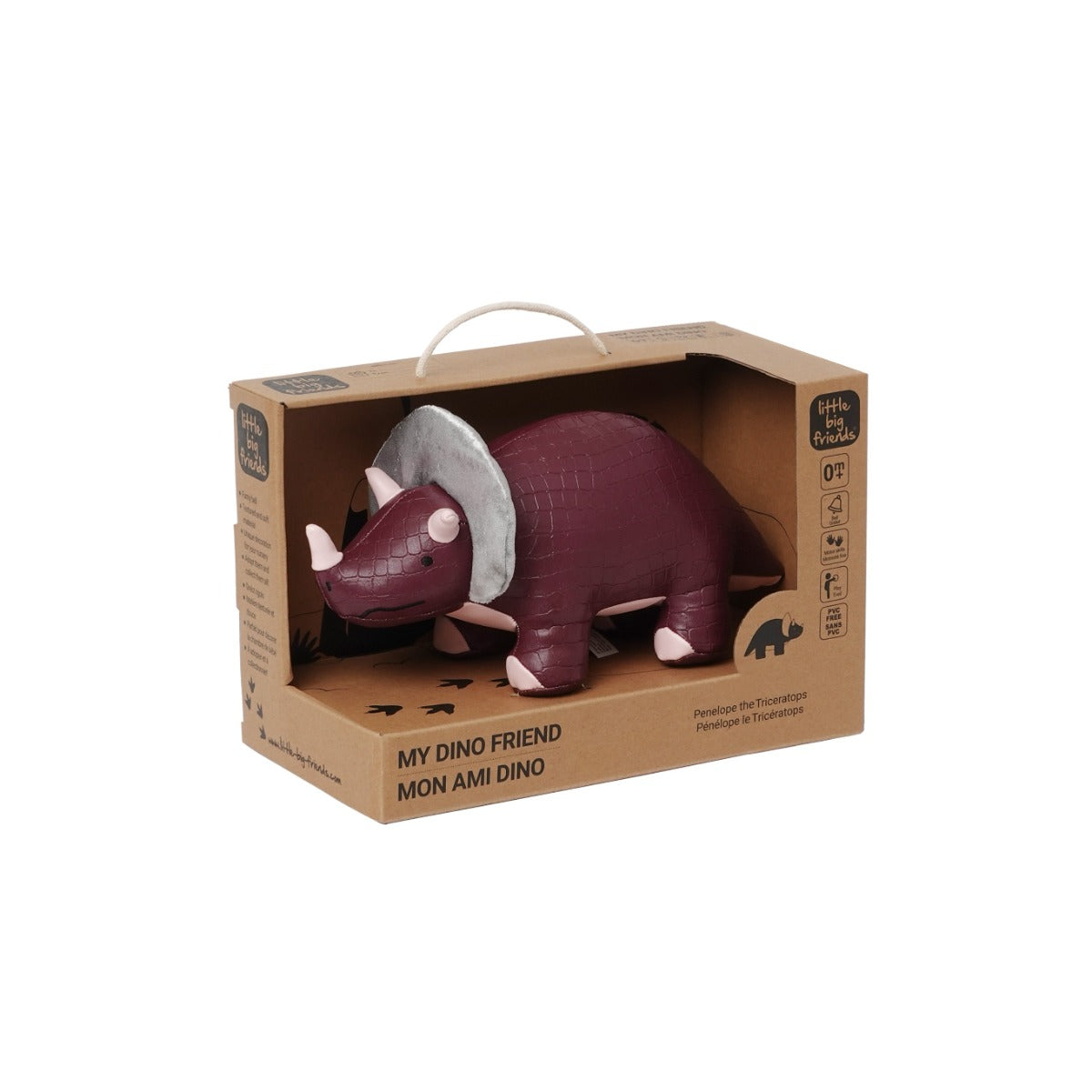 Little big friends Penelope the Triceratops in box