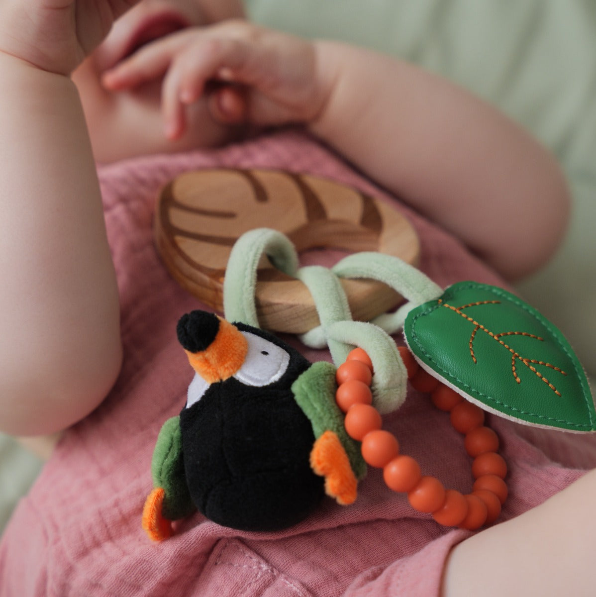 Wooden Rattle - Jungle - Little Big Friends - Dimples