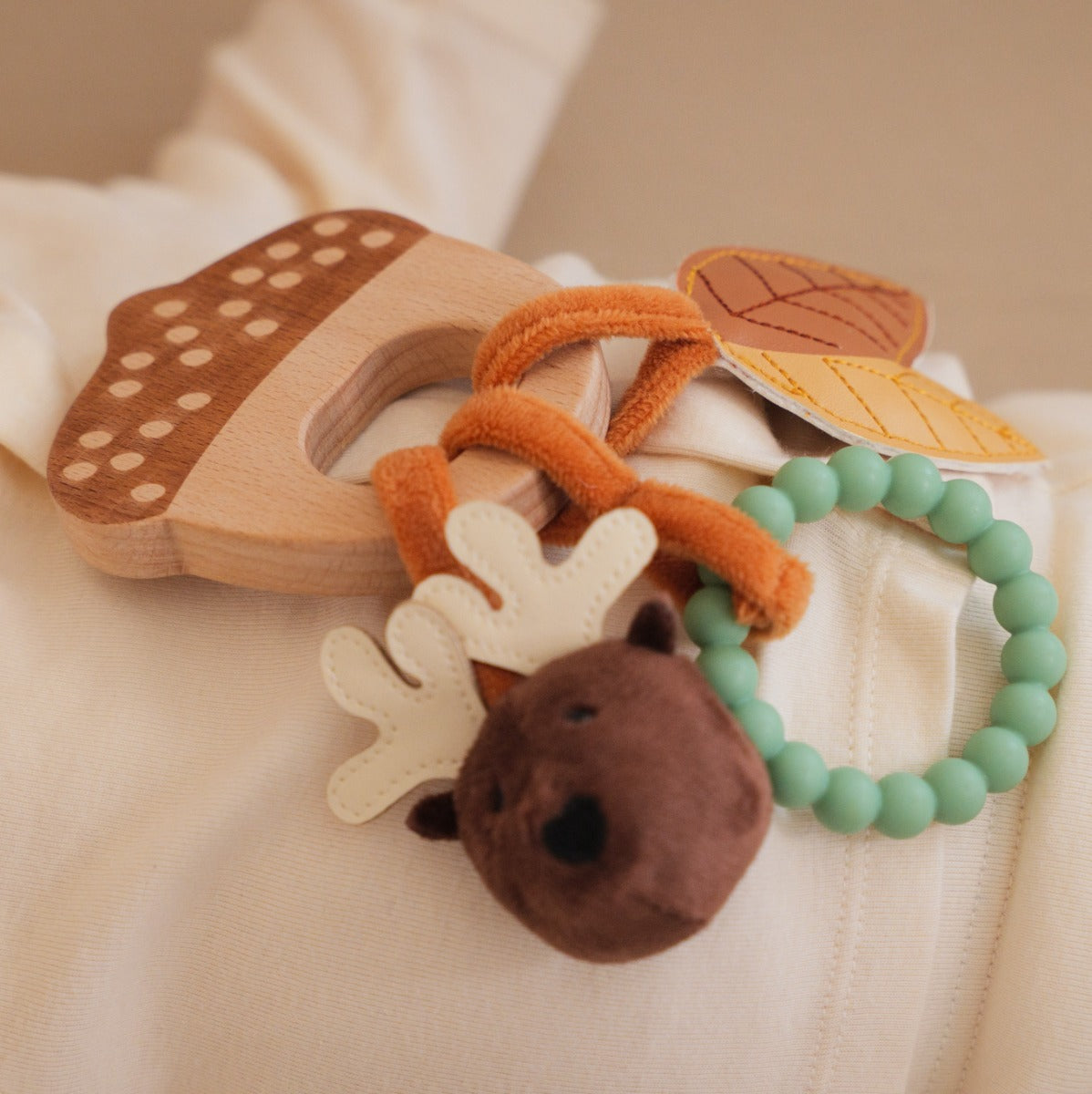 Wooden Rattle - Forest - Little Big Friends - Dimples