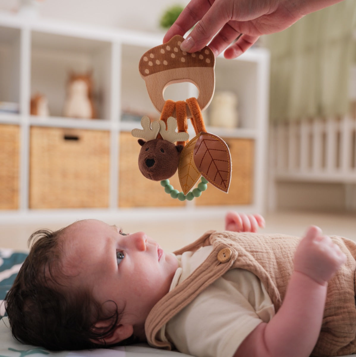 Wooden Rattle - Forest - Little Big Friends - Dimples