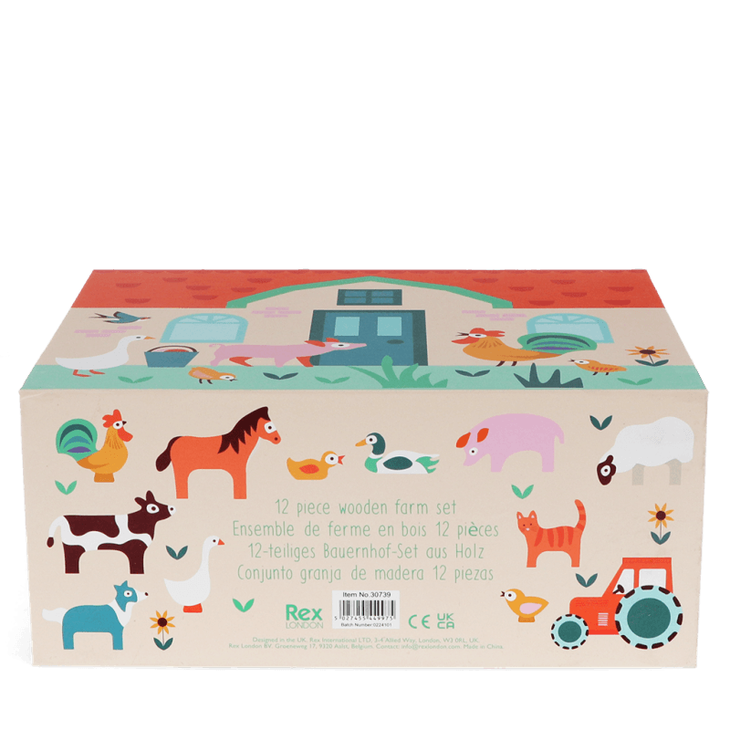 Wooden Farm Playset
