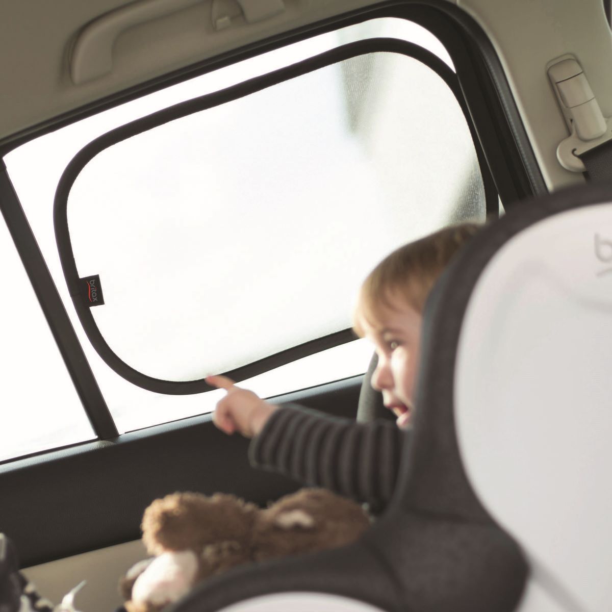 Britax EZ-Cling Window Shades in car
