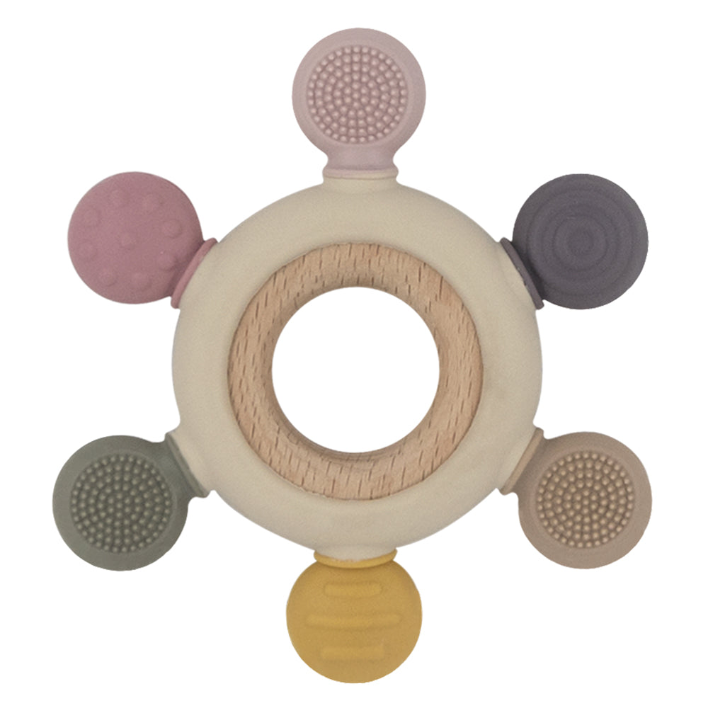 Multi-surface teething wheel from Playground in rose:image,small_image,thumbnail,swatch_image