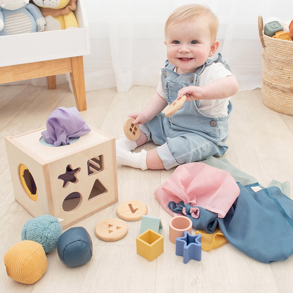 4 in 1 Sensory Cube - Playground - Dimples