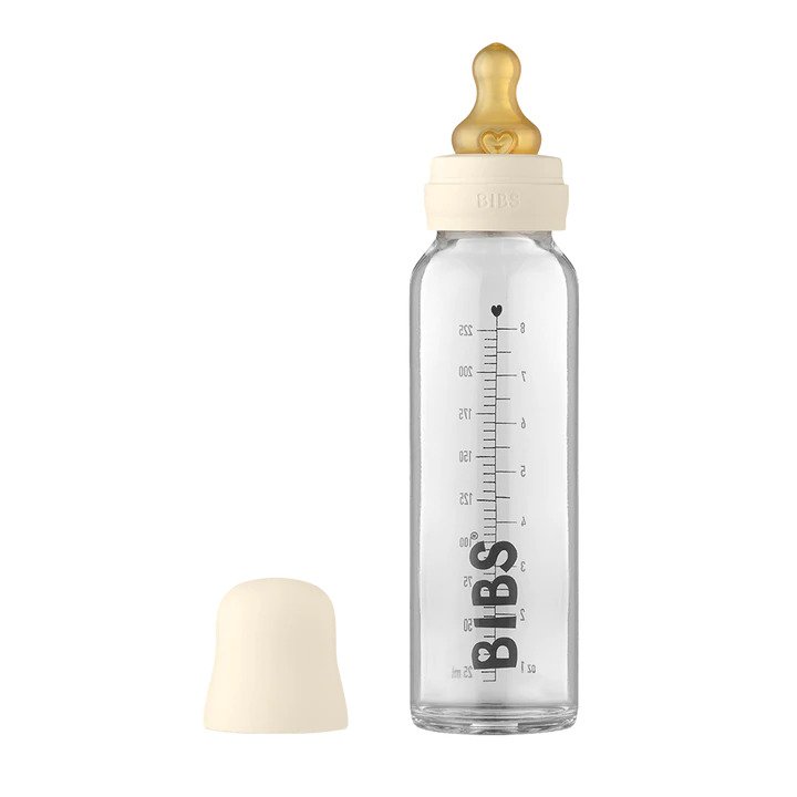 Bibs Latex Glass Baby Bottle 225ml White:image,small_image,thumbnail,swatch_image