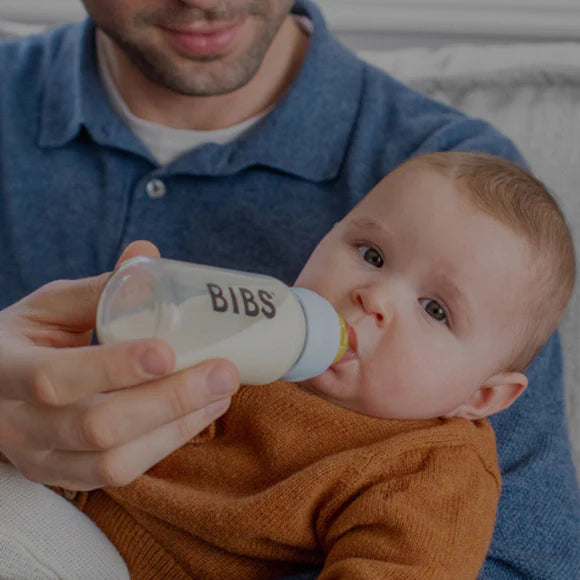 Latex baby Glass Bottle 110ml from Bibs