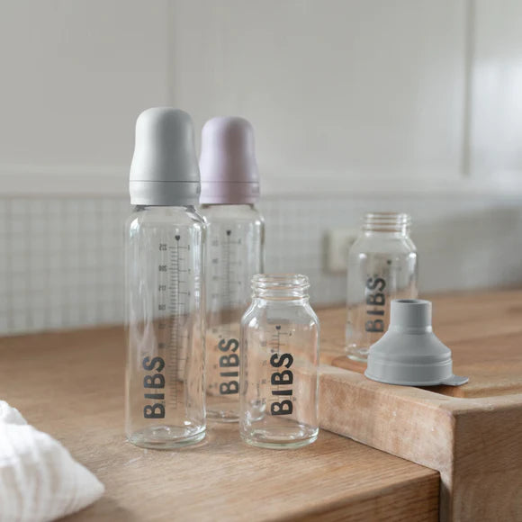 Latex baby Glass Bottles from Bibs