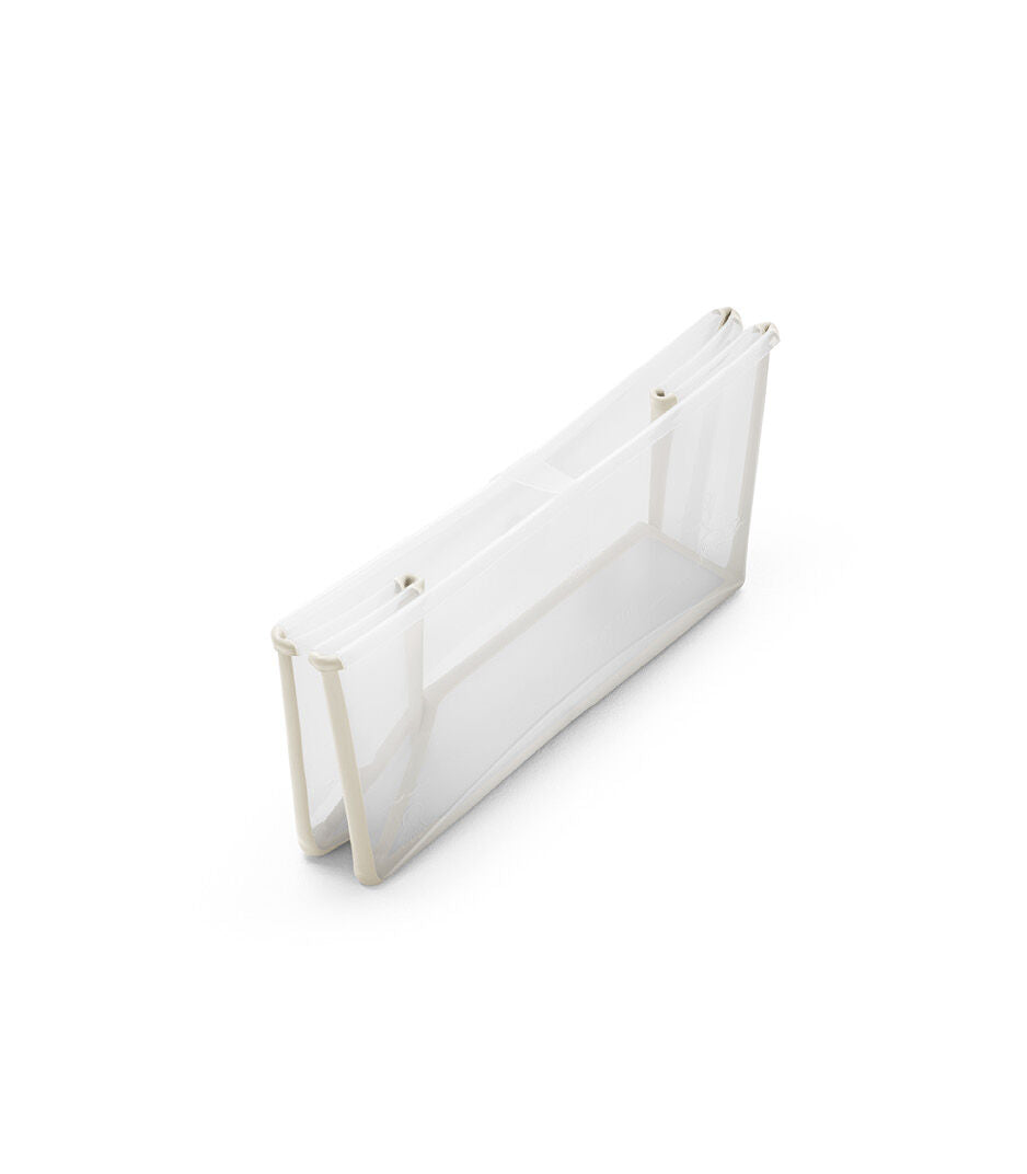 Stokke Flexi Bath in Sandy Beige folded up