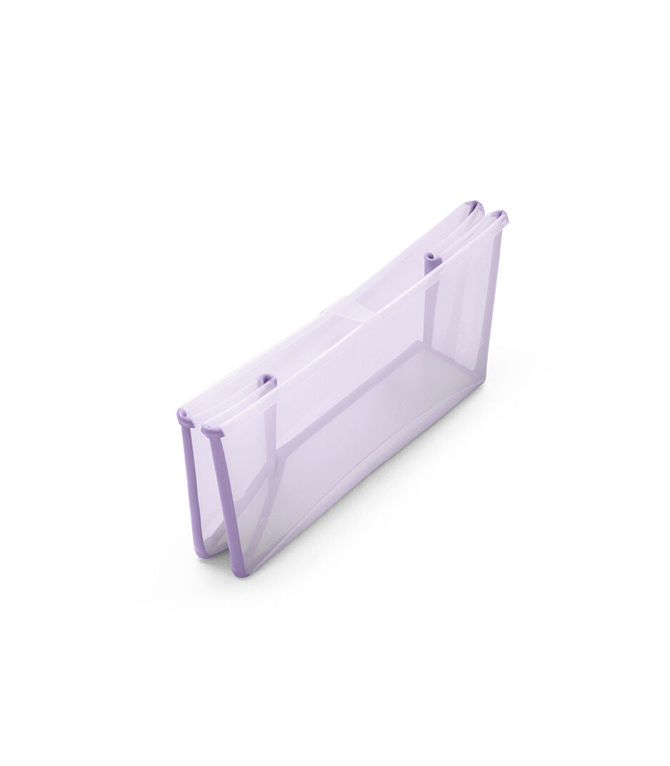 Stokke Flexi Bath in Lavender folded up