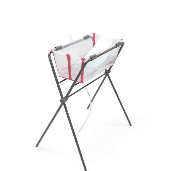 Stokke Flexi bath stand with bath and newborn support
