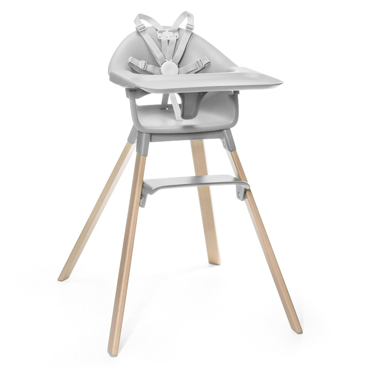 Stokke Clikk Highchair in Cloud Grey with harness and tray:image,small_image,thumbnail,swatch_image