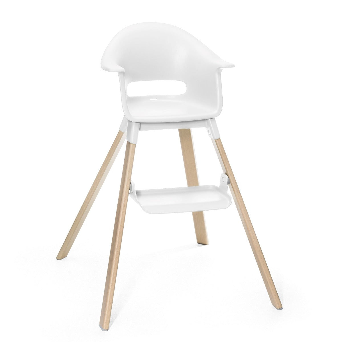 Stokke Clikk Highchair In White for child feeding