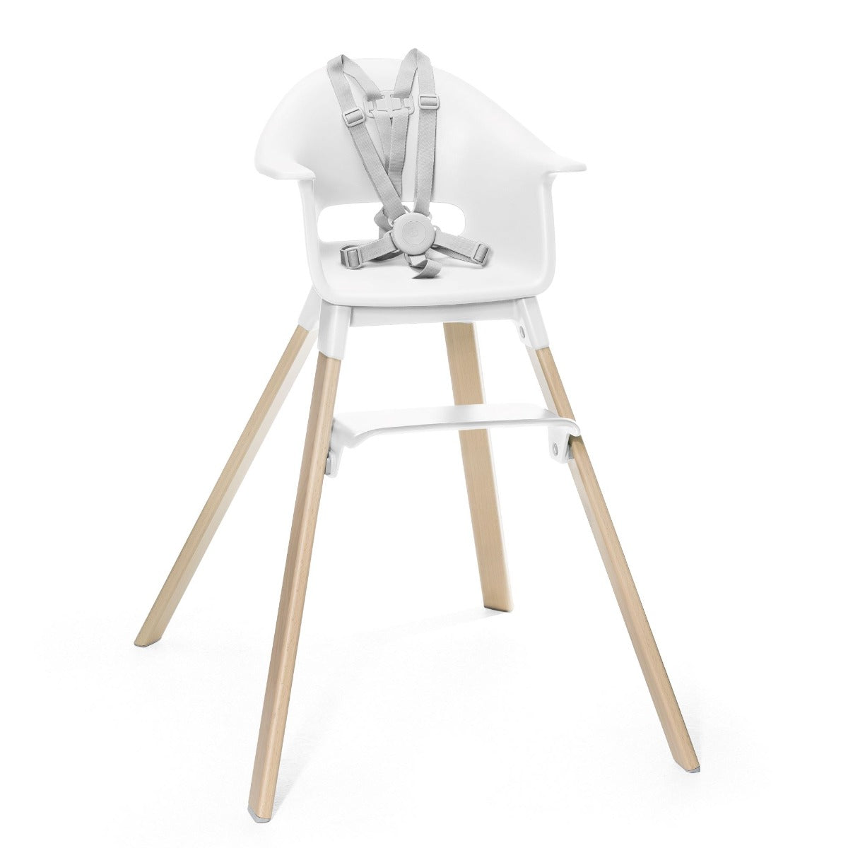 Stokke Clikk Highchair In White with Harness