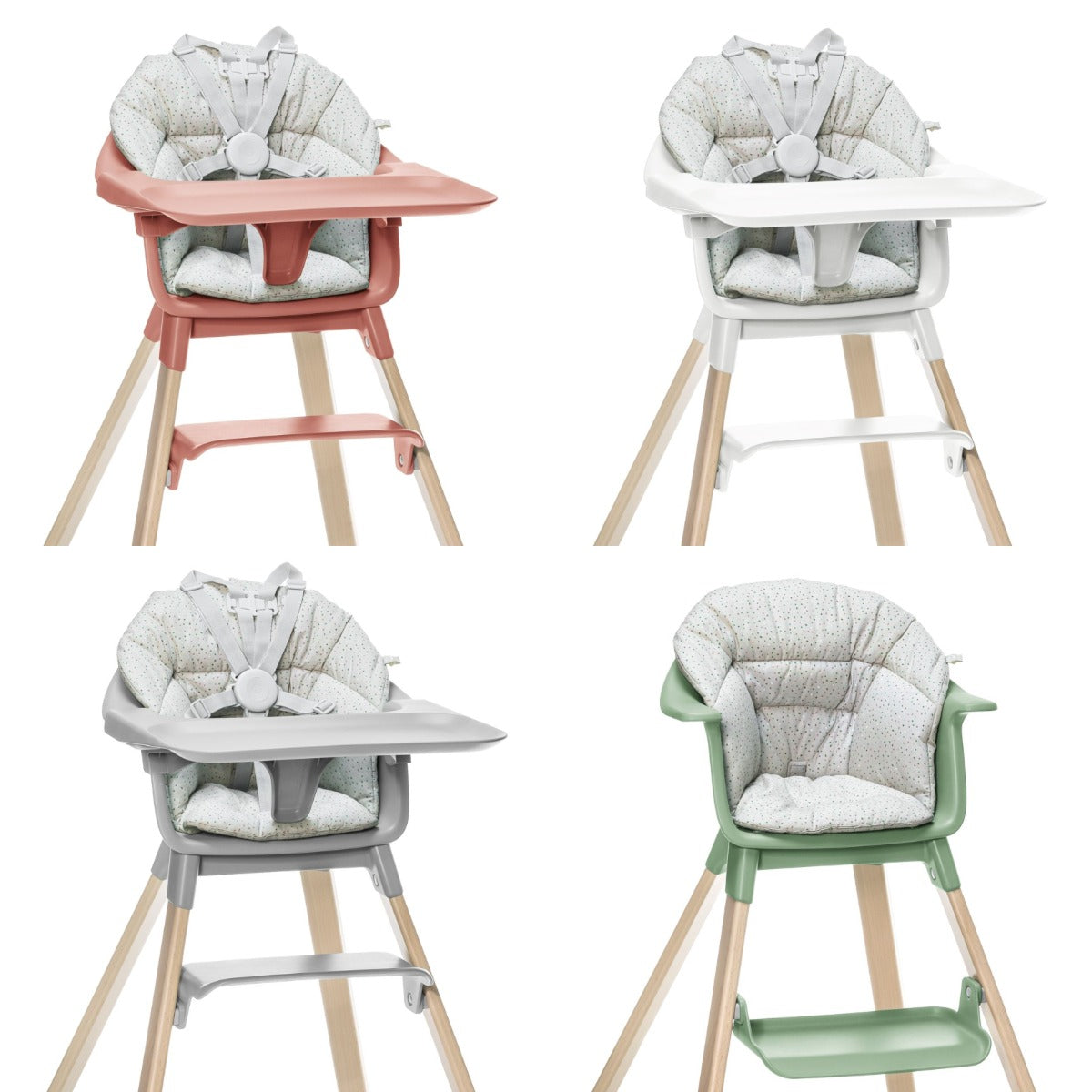Stokke Clikk Cushion in Grey Sprinkles on all colour chairs