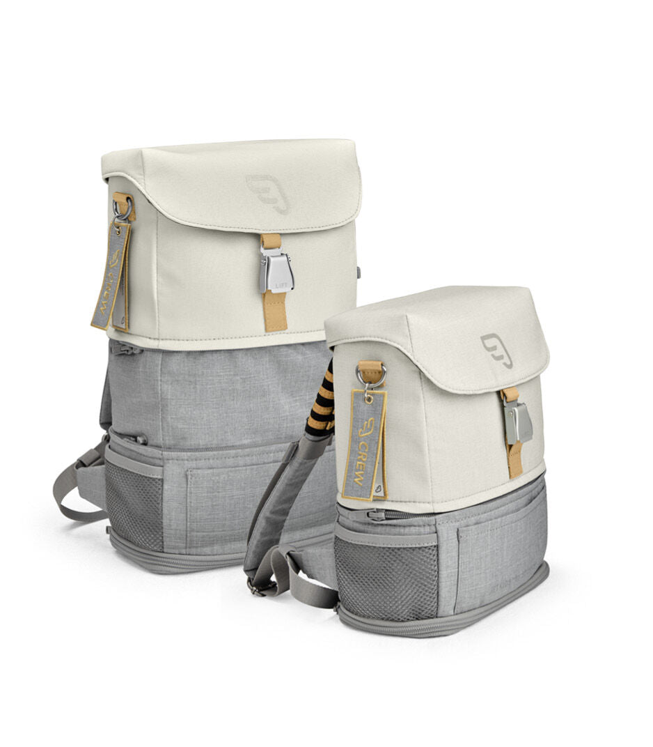 JetKids™ by Stokke® Crew Backpack in White Expanded and standard size