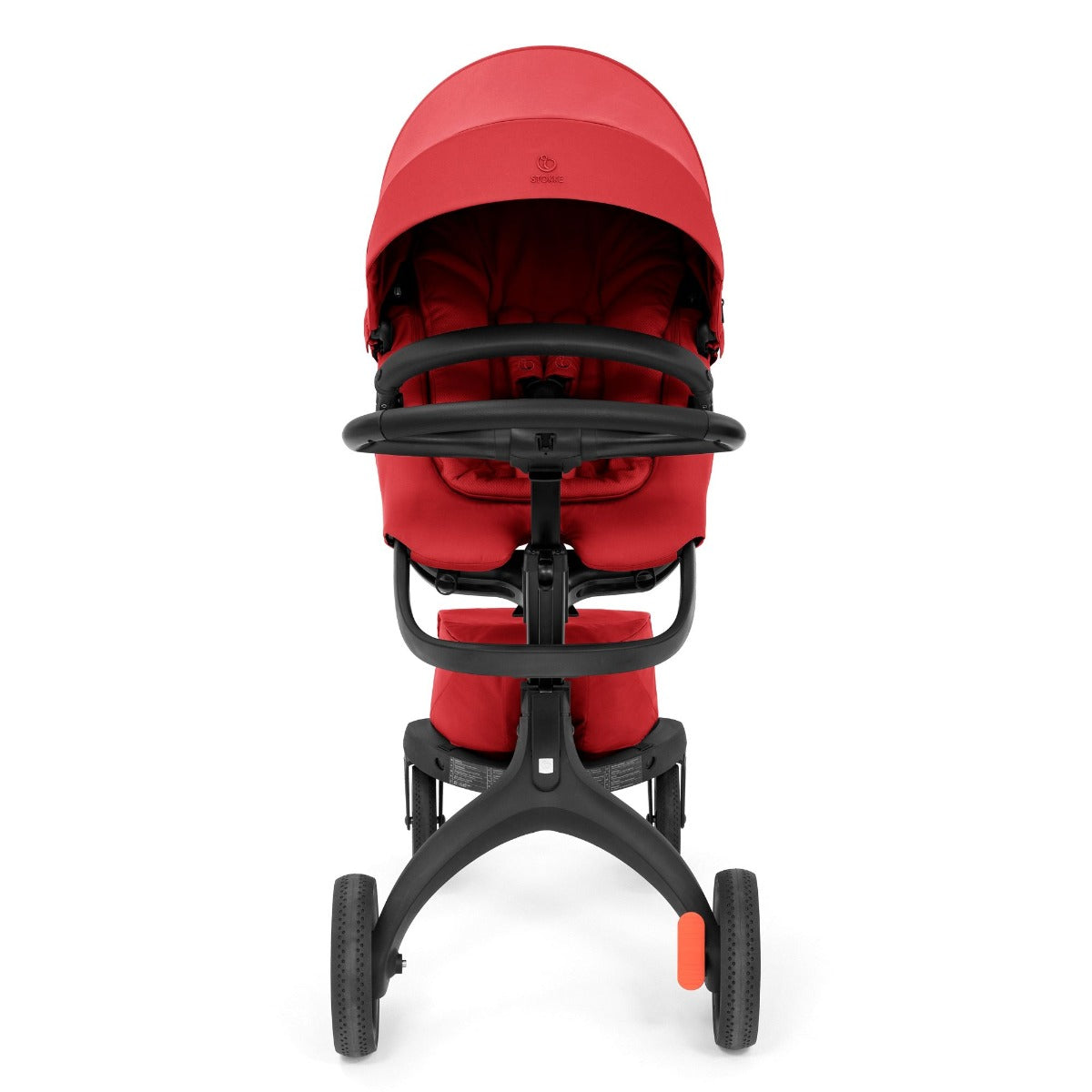 Stokke Xplory X stroller in Ruby Red front view