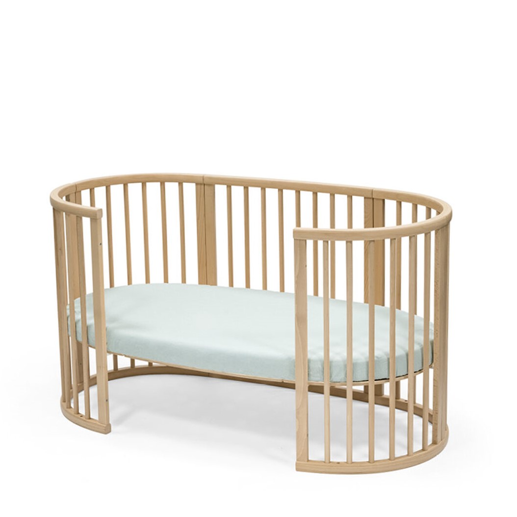 bed fitted sheet in dots sage by stokke