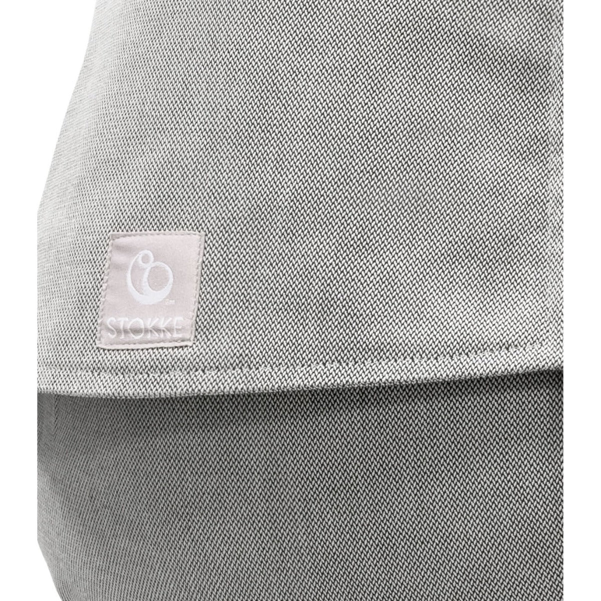 limas carrier plus grey melange by stokke  close up