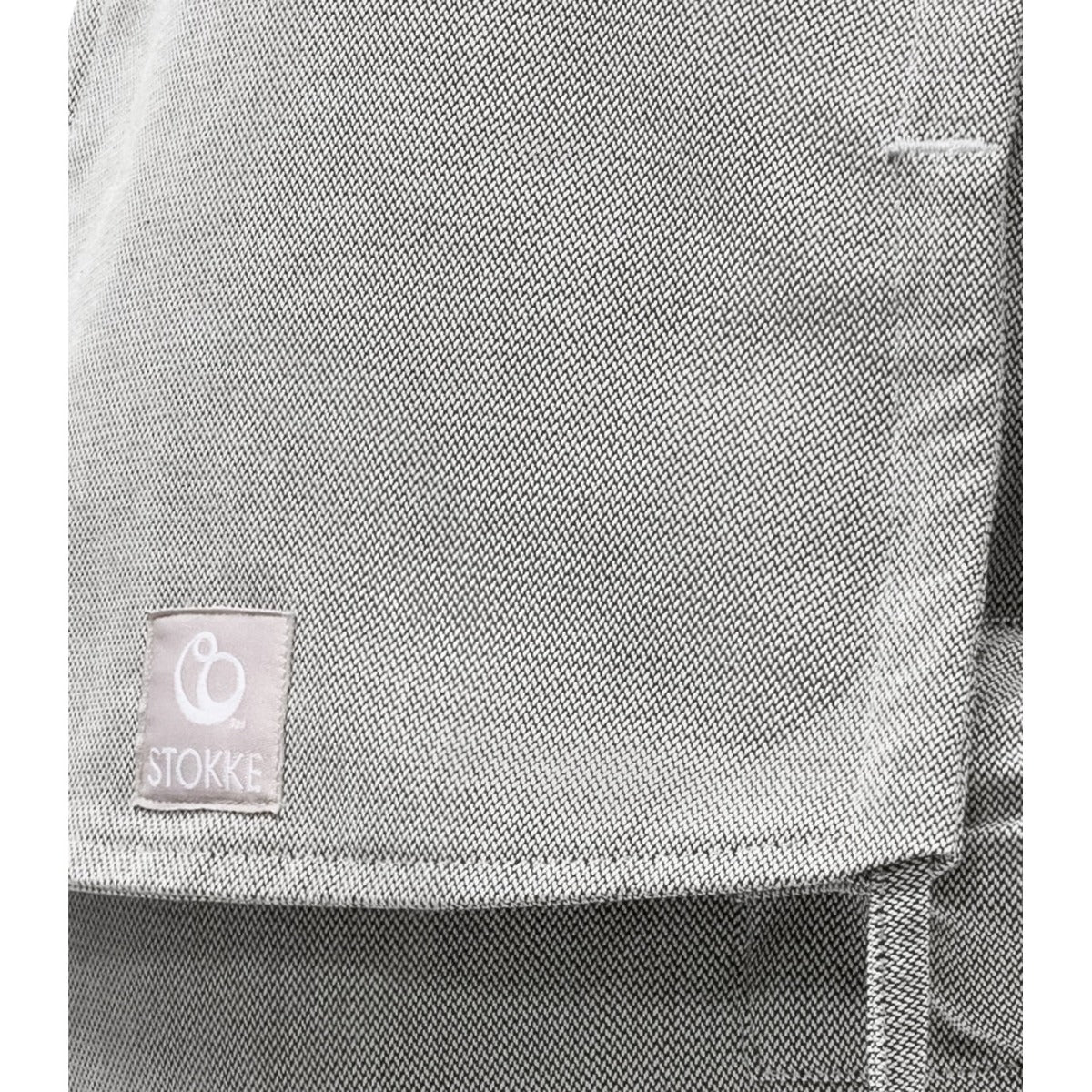 stokke limas carrier flex in grey melange close up