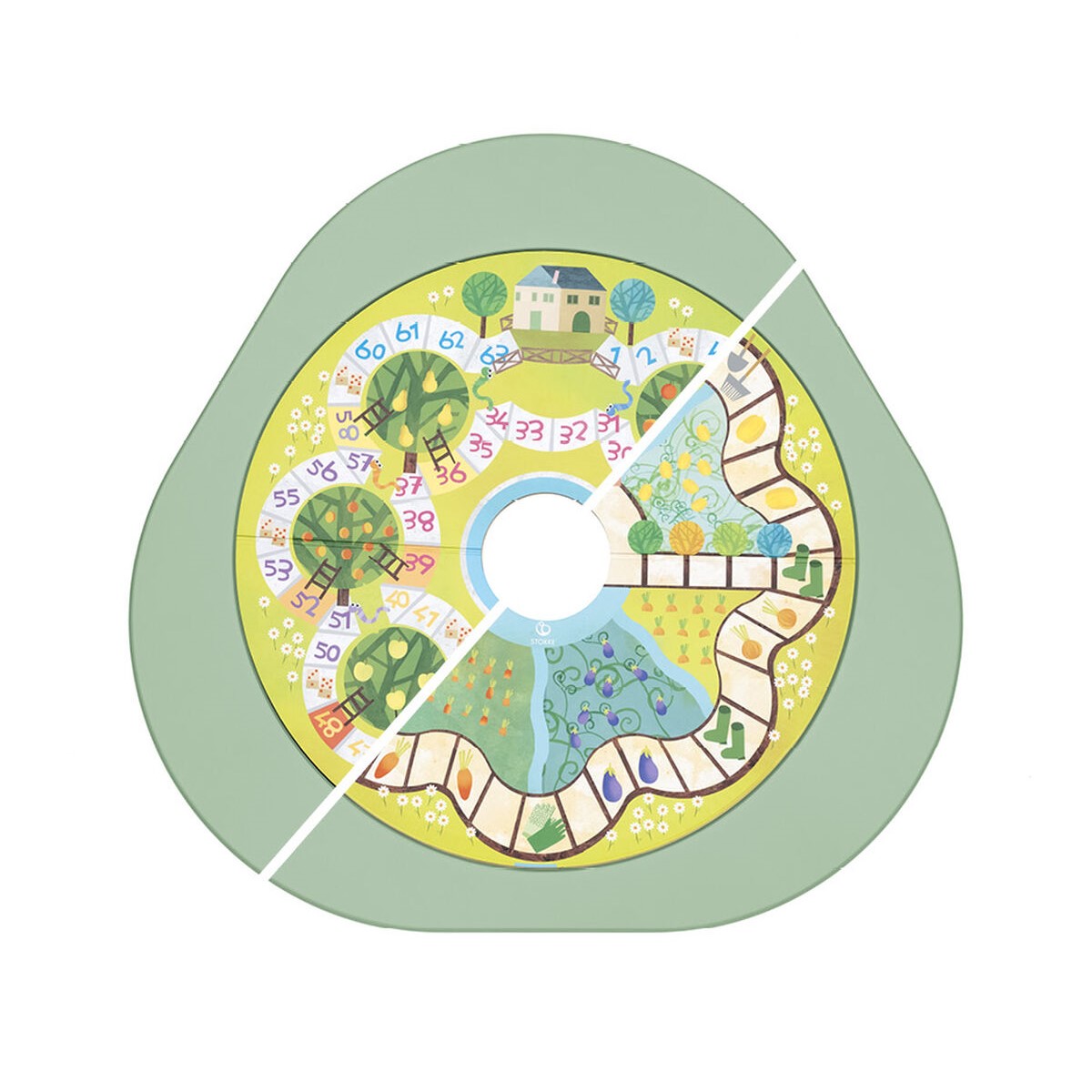 MuTable playboard fruit and veg by stokke