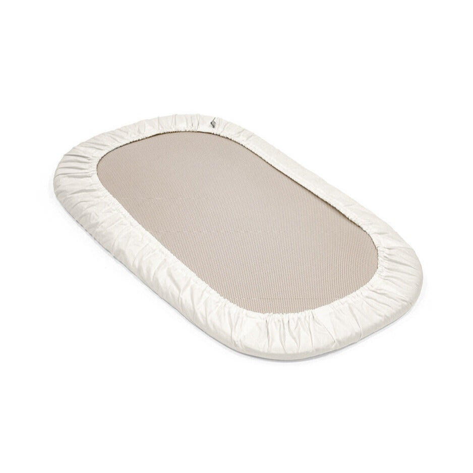 Snoozi portable baby bassinet mattress sheet 2 pack rear