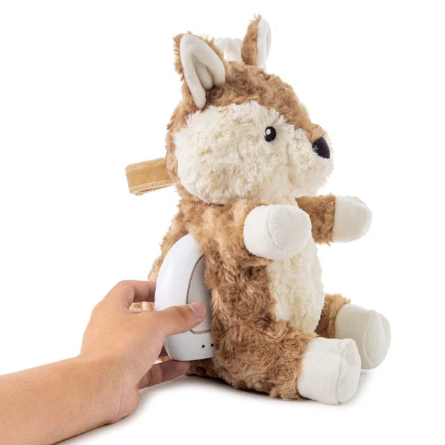 Lovelight Buddies - Finley Fawn with light box being installed