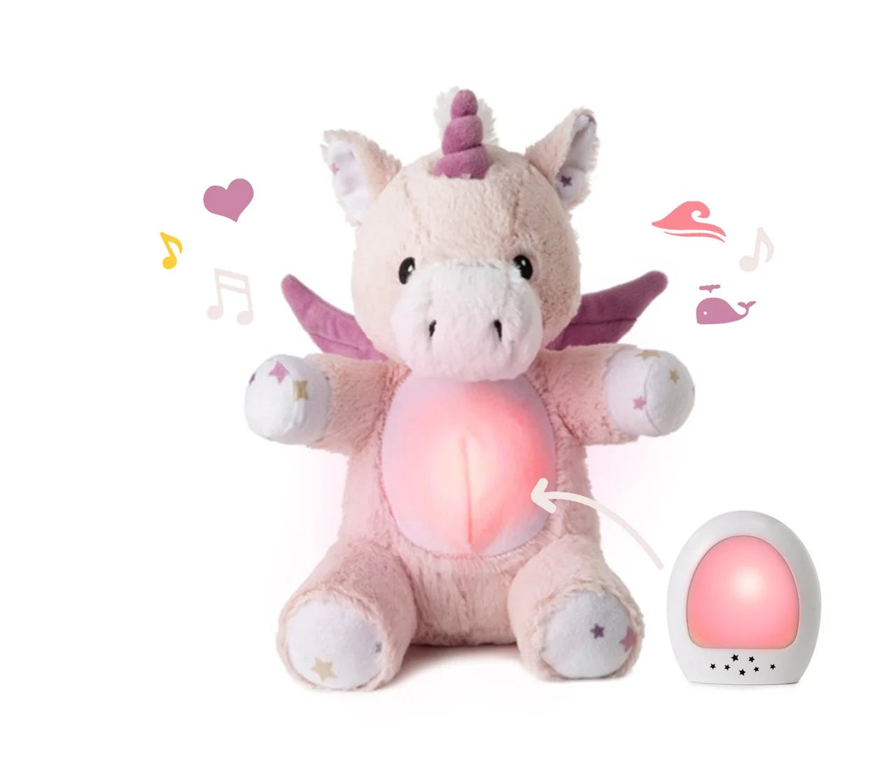 Cloud.b Lovelight Buddies Lily the Unicorn with music box and light