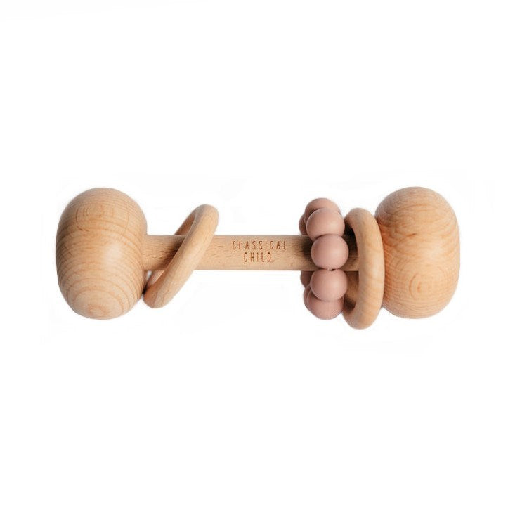Rose Rattle Beech Rattle | Rose – Dimples