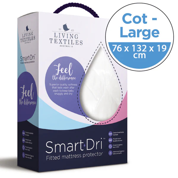 Smart Dri Cot Protector - Living Textiles - Dimples