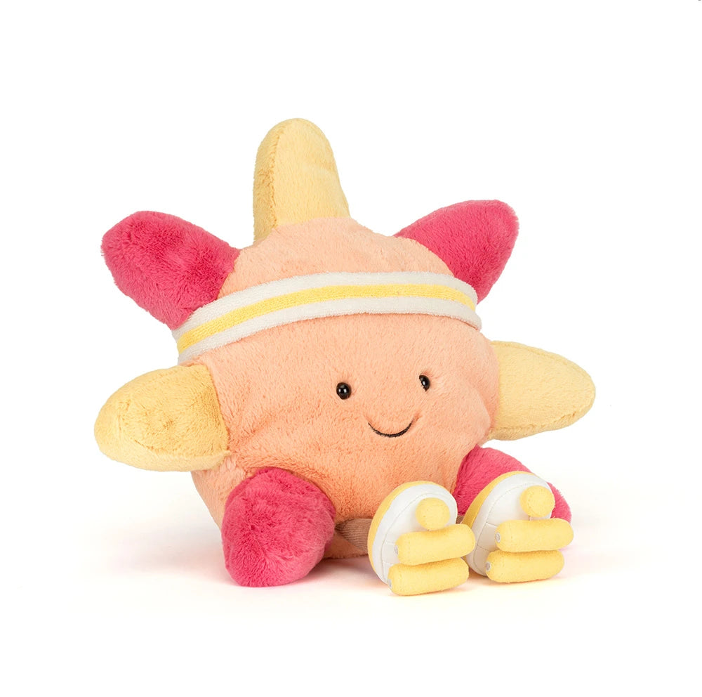 Amuseables Sun 'Roller Skates' Pink/Orange 30x11x30cm - Jellycat