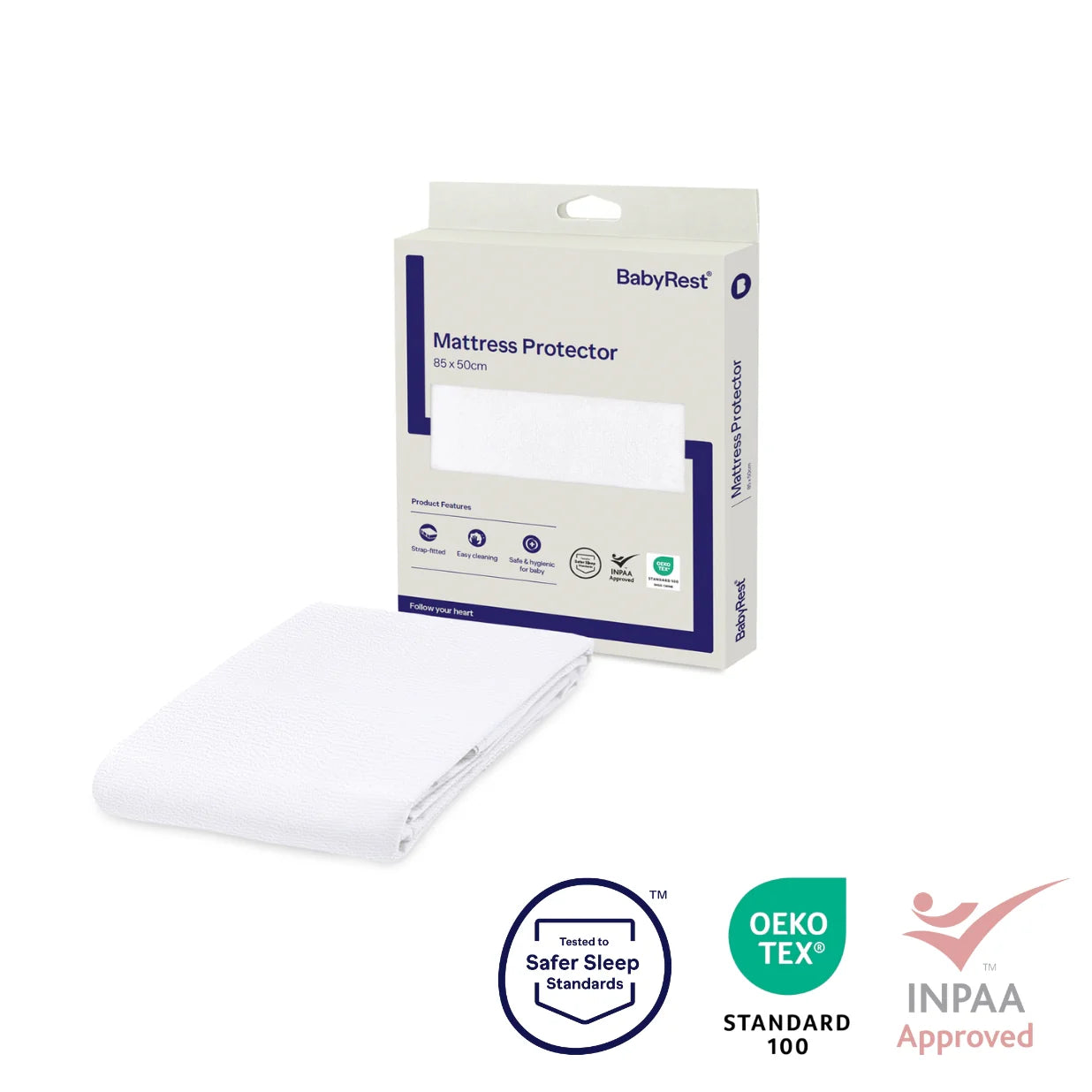 Waterproof Mattress Protector 85 x 50cm - Baby First