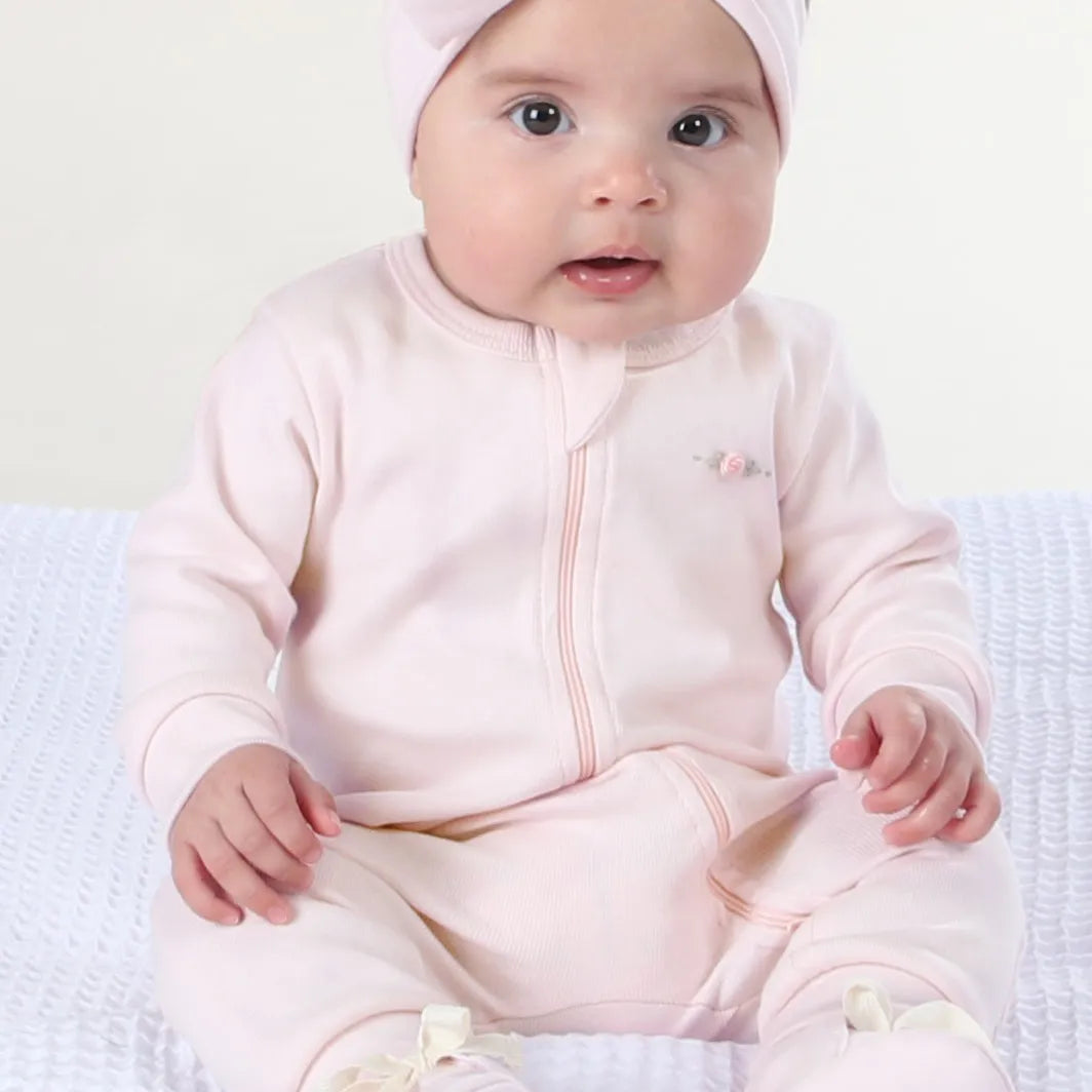 Cotton Zip Babygrow