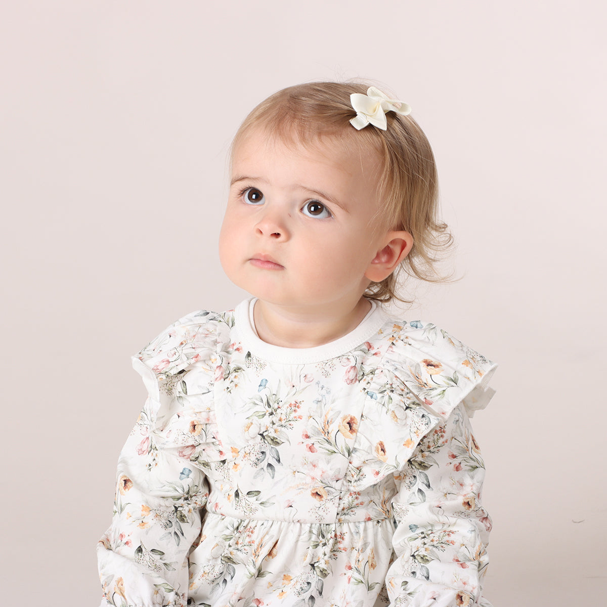 Long Sleeve Cotton Frill Dress - Little Bee by Dimples - Dimples
