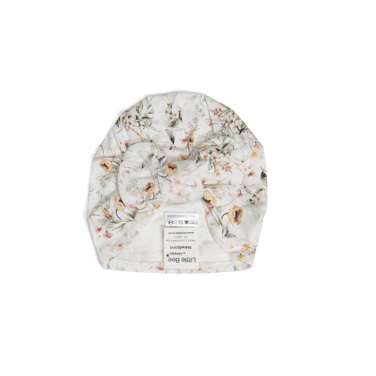 Cotton Bow Beanie-Medium - Little Bee by Dimples - Dimples