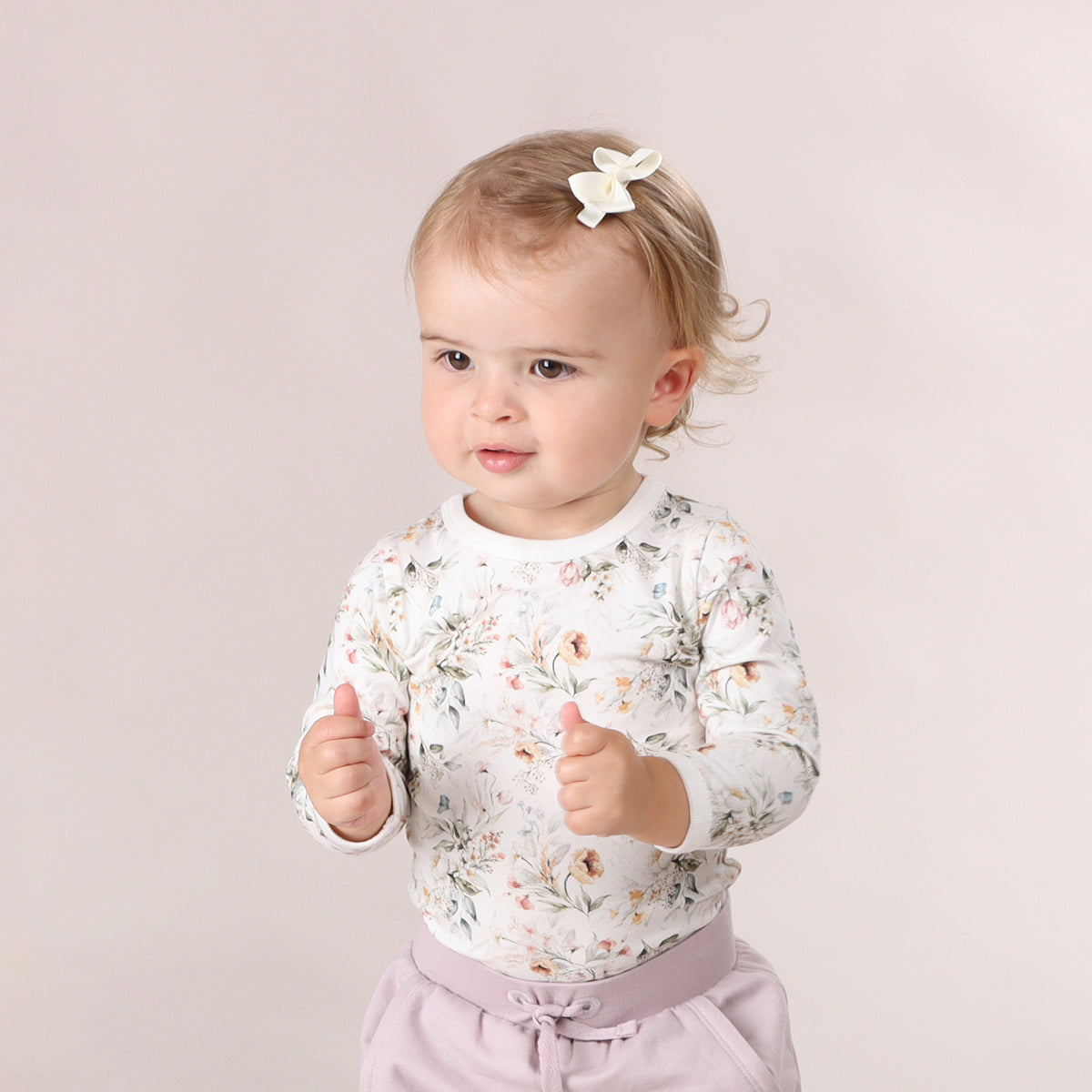 Cotton Long Sleeve Bodysuit - Little Bee by Dimples - Dimples