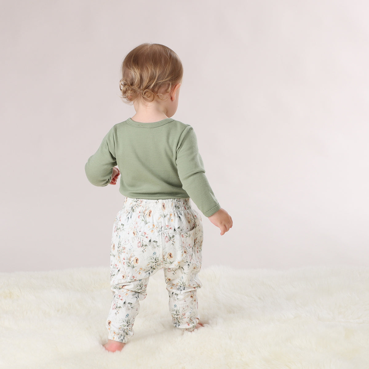 Cotton Track Pants - Little Bee by Dimples - Dimples