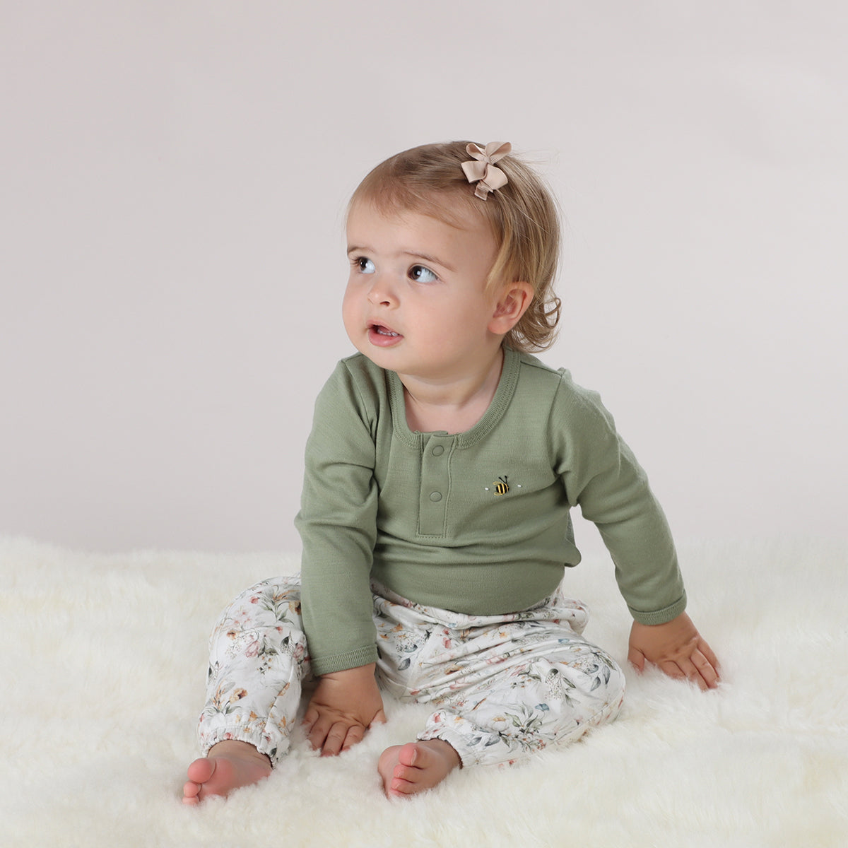 Cotton Track Pants - Little Bee by Dimples - Dimples