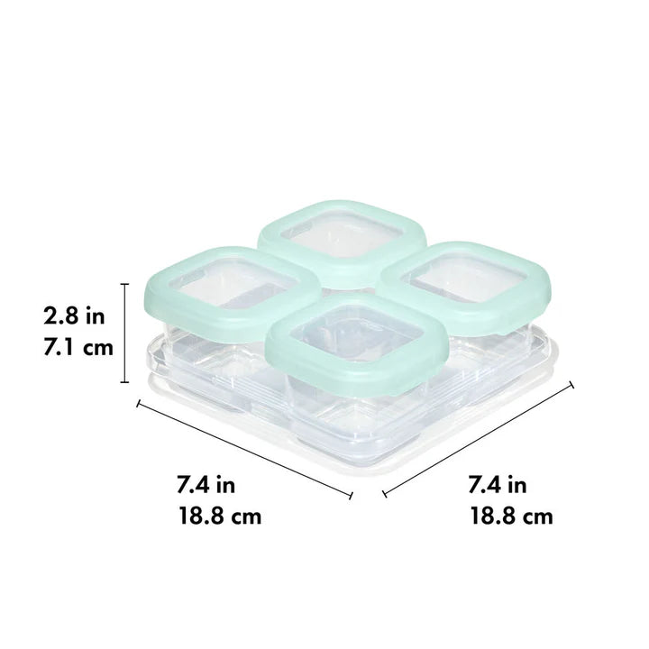 Oxo Tot Baby Blocks Freezer Storage Containers 4PK 180ml - Oxo Tot