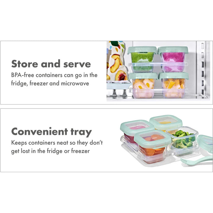 Oxo Tot Baby Blocks Freezer Storage Containers 4PK 180ml - Oxo Tot