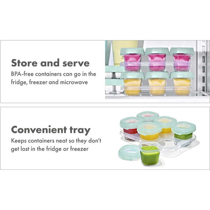 Oxo Tot Baby Blocks Freezer Storage Containers 6PK 60ml - Oxo Tot