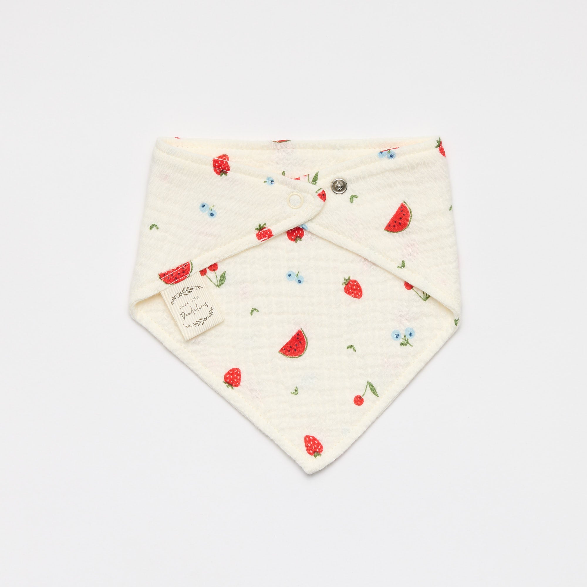 Muslin Bandana Bib Sweet Pickings - Over the Dandelions