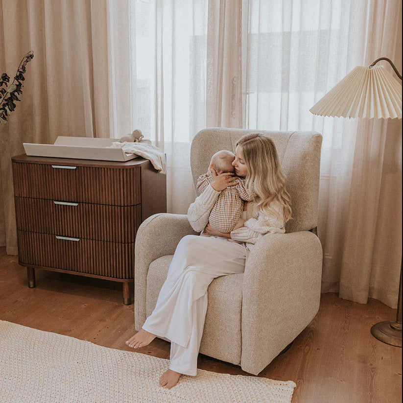 Celeste Electric Nursery Chair Pebble Weave - BabyRest